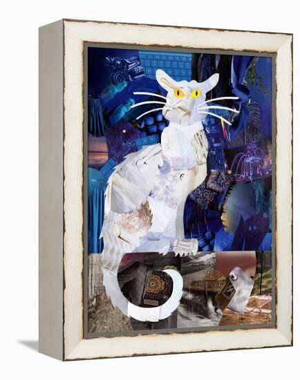 Le Chat Blanc-Artpoptart-Framed Premier Image Canvas