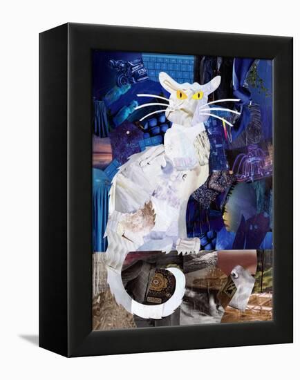 Le Chat Blanc-Artpoptart-Framed Premier Image Canvas