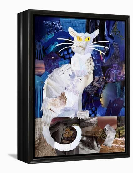 Le Chat Blanc-Artpoptart-Framed Premier Image Canvas