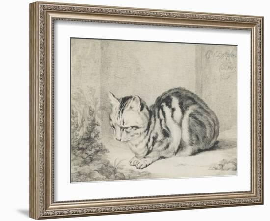 Le chat couché-null-Framed Giclee Print