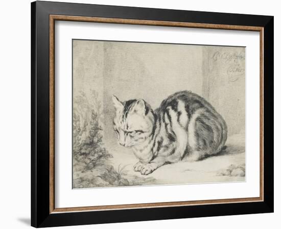 Le chat couché-null-Framed Giclee Print