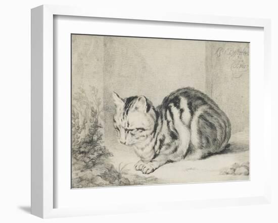 Le chat couché-null-Framed Giclee Print