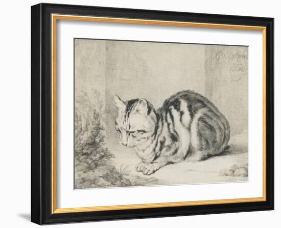 Le chat couché-null-Framed Giclee Print