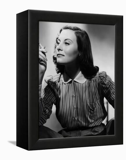 Le Chateau by verre (THE GLASS CASTLE) by Rene Clement with Michele Morgan, 1950 (b/w photo)-null-Framed Stretched Canvas