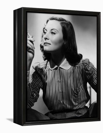 Le Chateau by verre (THE GLASS CASTLE) by Rene Clement with Michele Morgan, 1950 (b/w photo)-null-Framed Stretched Canvas