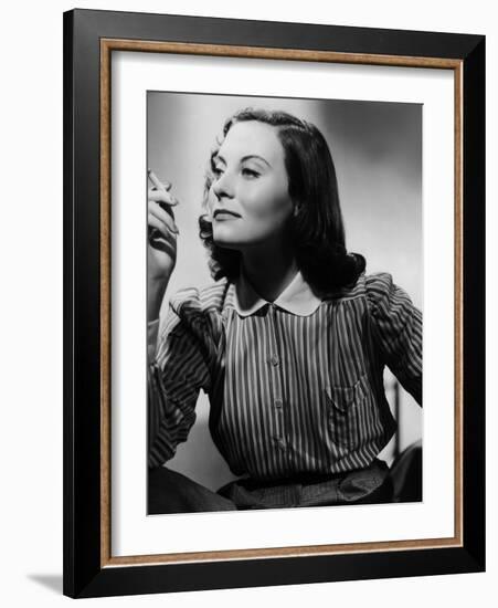 Le Chateau by verre (THE GLASS CASTLE) by Rene Clement with Michele Morgan, 1950 (b/w photo)-null-Framed Photo