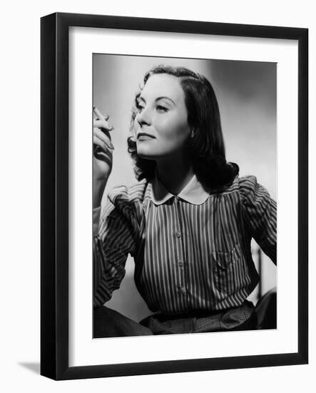 Le Chateau by verre (THE GLASS CASTLE) by Rene Clement with Michele Morgan, 1950 (b/w photo)-null-Framed Photo