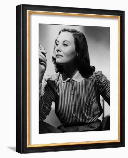 Le Chateau by verre (THE GLASS CASTLE) by Rene Clement with Michele Morgan, 1950 (b/w photo)-null-Framed Photo