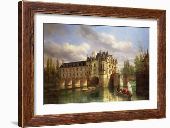 Le Chateau De Chenonceau, 1843-Pierre Justin Ouvrie-Framed Giclee Print