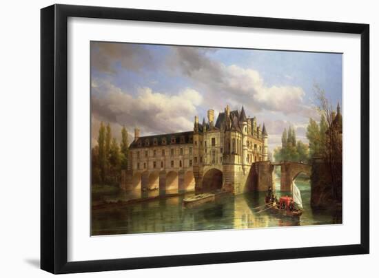 Le Chateau De Chenonceau, 1843-Pierre Justin Ouvrie-Framed Giclee Print