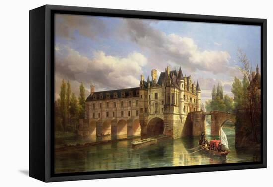 Le Chateau De Chenonceau, 1843-Pierre Justin Ouvrie-Framed Premier Image Canvas