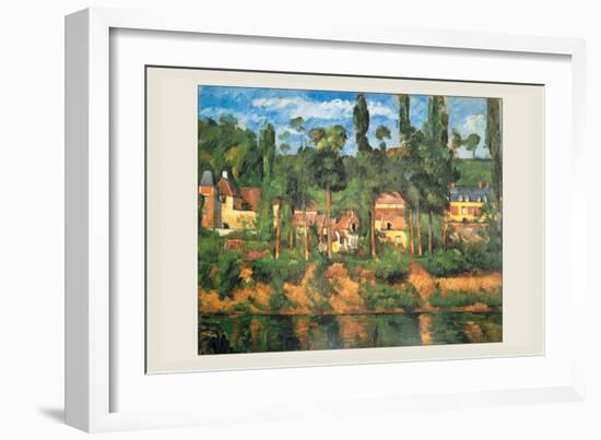 Le Chateau De Medan-Paul C?zanne-Framed Art Print