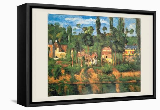 Le Chateau De Medan-Paul C?zanne-Framed Stretched Canvas