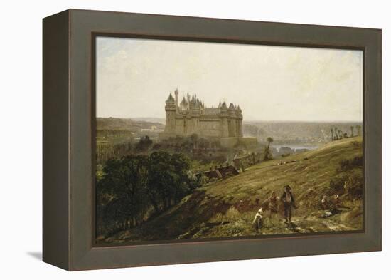 Le Château de Pierrefonds en restauré-Paul Huet-Framed Premier Image Canvas