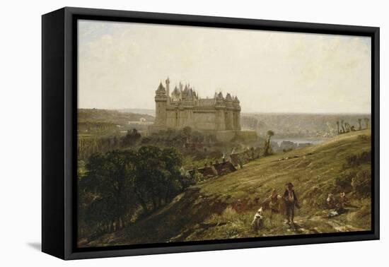 Le Château de Pierrefonds en restauré-Paul Huet-Framed Premier Image Canvas