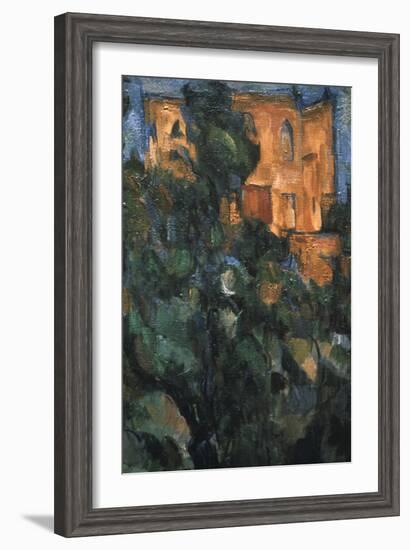 Le Chateau Noir, (Detail), 1904-1906-Paul Cézanne-Framed Giclee Print