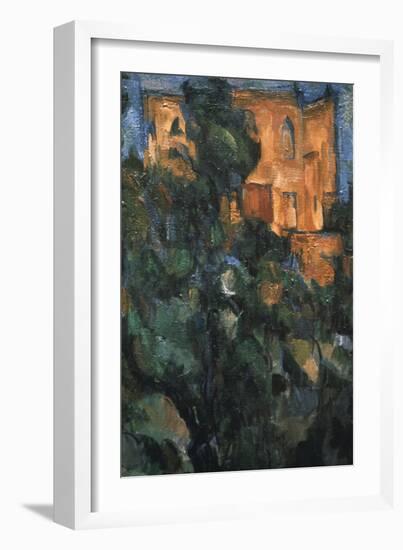 Le Chateau Noir, (Detail), 1904-1906-Paul Cézanne-Framed Giclee Print
