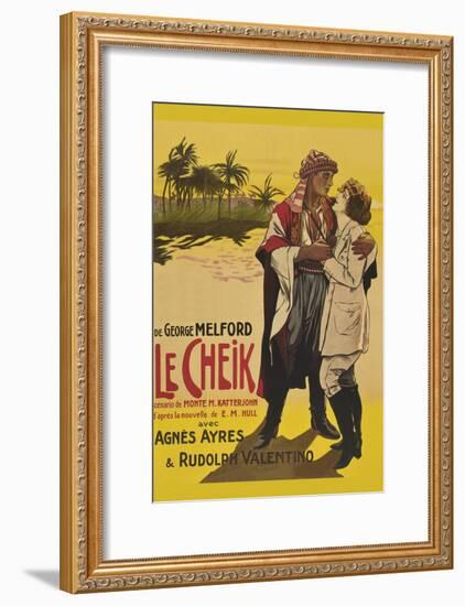 Le Cheik (The Sheik)-null-Framed Art Print