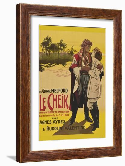 Le Cheik (The Sheik)-null-Framed Art Print