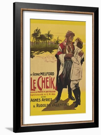 Le Cheik (The Sheik)-null-Framed Art Print