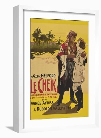 Le Cheik (The Sheik)-null-Framed Art Print