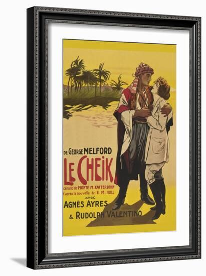 Le Cheik (The Sheik)-null-Framed Art Print