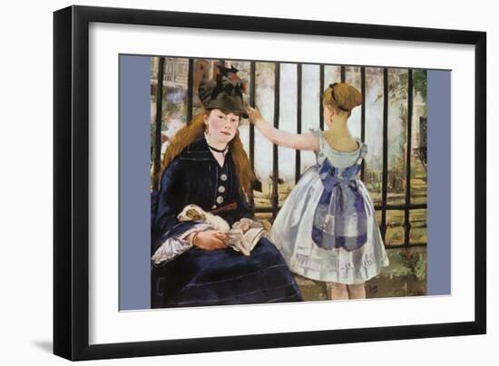 Le Chemin De Fer-Edouard Manet-Framed Art Print