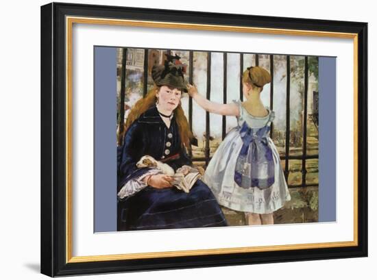 Le Chemin De Fer-Edouard Manet-Framed Art Print