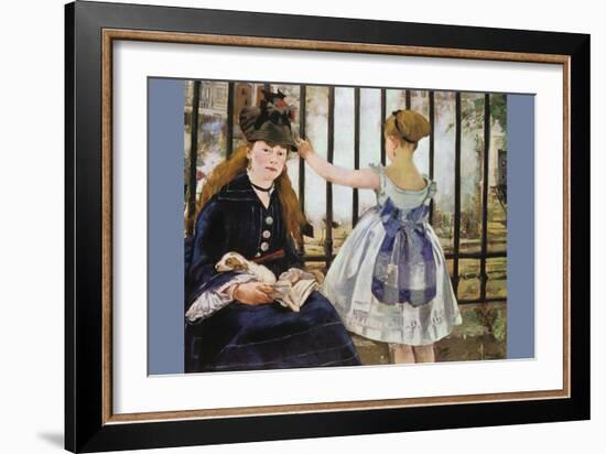 Le Chemin De Fer-Edouard Manet-Framed Art Print