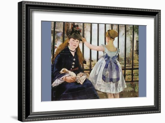 Le Chemin De Fer-Edouard Manet-Framed Art Print