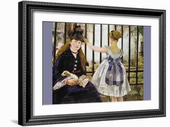 Le Chemin De Fer-Edouard Manet-Framed Art Print