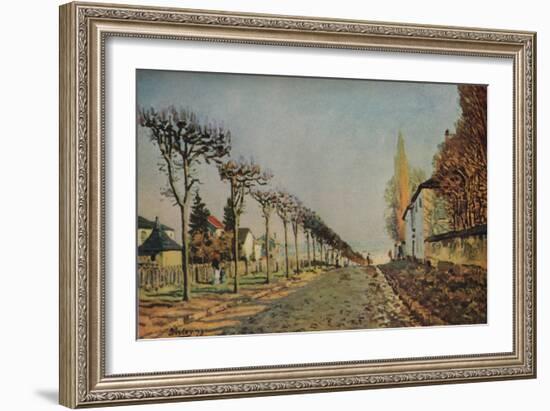 Le chemin de la Machine, 1873, (1929)-Alfred Sisley-Framed Giclee Print