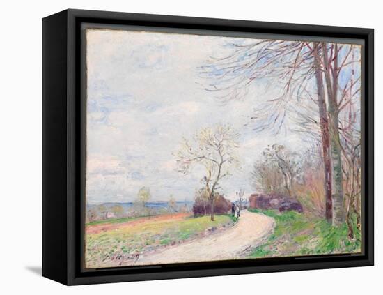 Le Chemin des Buttes (au Printemps), 1889-Alfred Sisley-Framed Premier Image Canvas