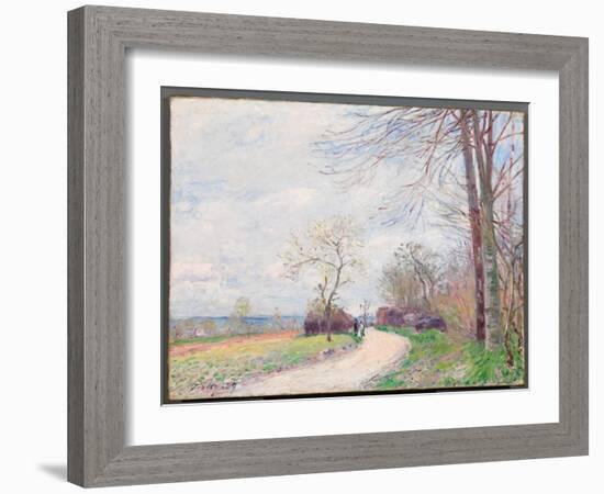 Le Chemin des Buttes (au Printemps), 1889-Alfred Sisley-Framed Giclee Print