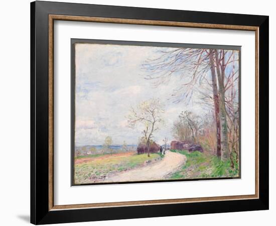 Le Chemin des Buttes (au Printemps), 1889-Alfred Sisley-Framed Giclee Print