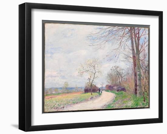 Le Chemin des Buttes (au Printemps), 1889-Alfred Sisley-Framed Giclee Print