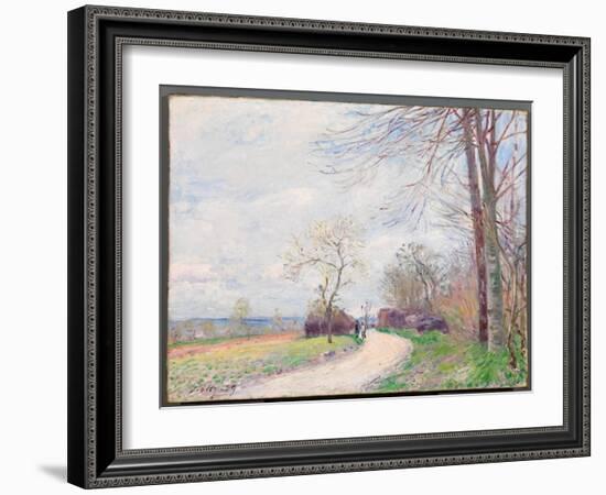 Le Chemin des Buttes (au Printemps), 1889-Alfred Sisley-Framed Giclee Print