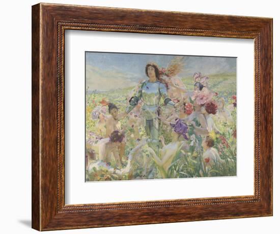 Le chevalier aux fleurs (tiré de Wagner, Parsifal)-Georges Antoine Rochegrosse-Framed Giclee Print