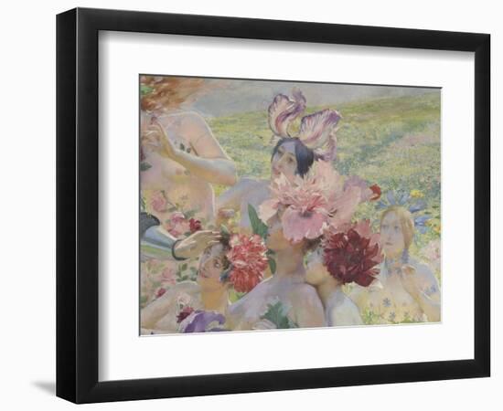 Le chevalier aux fleurs (tiré de Wagner, Parsifal)-Georges Antoine Rochegrosse-Framed Giclee Print