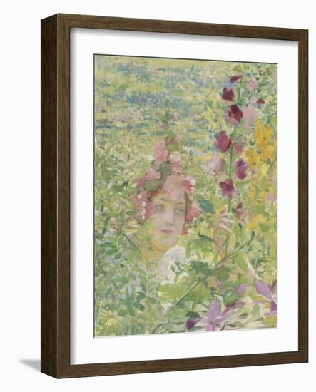 Le chevalier aux fleurs (tiré de Wagner, Parsifal)-Georges Antoine Rochegrosse-Framed Giclee Print