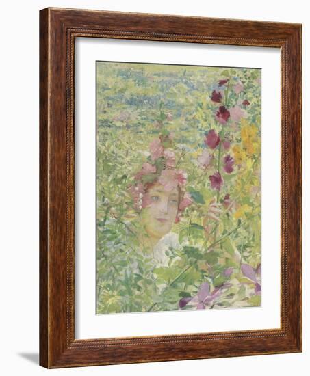 Le chevalier aux fleurs (tiré de Wagner, Parsifal)-Georges Antoine Rochegrosse-Framed Giclee Print