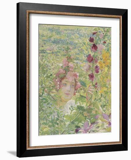 Le chevalier aux fleurs (tiré de Wagner, Parsifal)-Georges Antoine Rochegrosse-Framed Giclee Print