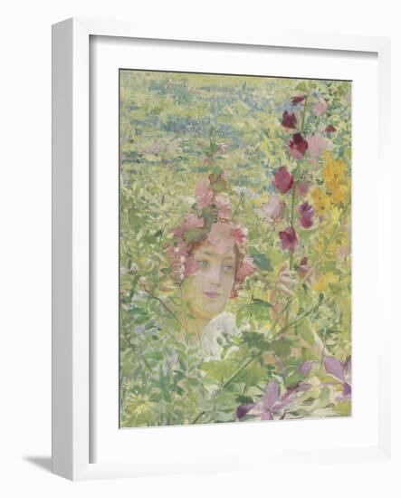 Le chevalier aux fleurs (tiré de Wagner, Parsifal)-Georges Antoine Rochegrosse-Framed Giclee Print