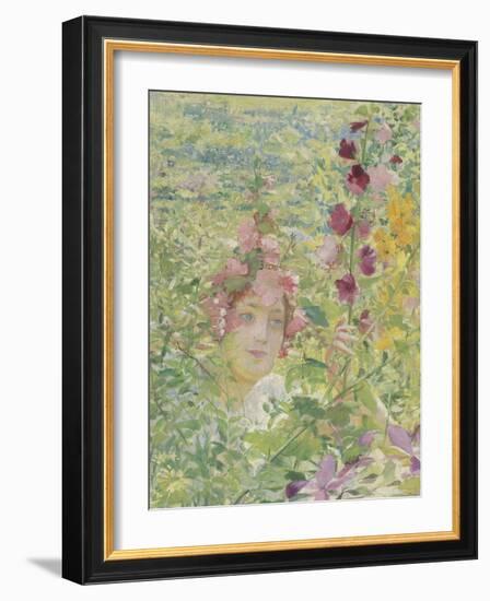 Le chevalier aux fleurs (tiré de Wagner, Parsifal)-Georges Antoine Rochegrosse-Framed Giclee Print