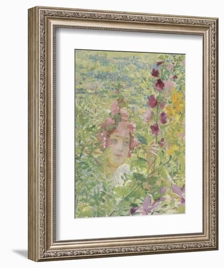 Le chevalier aux fleurs (tiré de Wagner, Parsifal)-Georges Antoine Rochegrosse-Framed Giclee Print