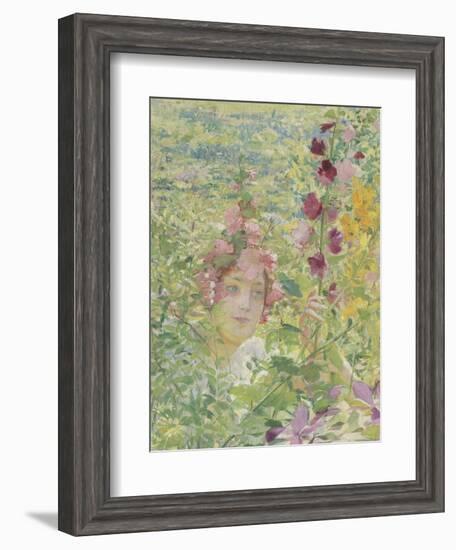 Le chevalier aux fleurs (tiré de Wagner, Parsifal)-Georges Antoine Rochegrosse-Framed Giclee Print