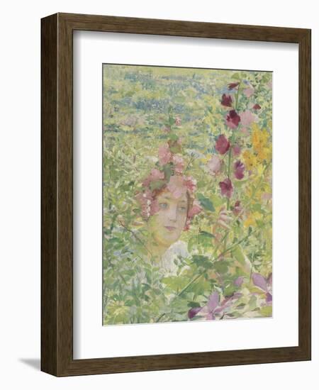 Le chevalier aux fleurs (tiré de Wagner, Parsifal)-Georges Antoine Rochegrosse-Framed Giclee Print