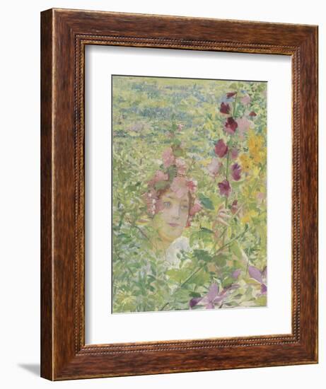 Le chevalier aux fleurs (tiré de Wagner, Parsifal)-Georges Antoine Rochegrosse-Framed Giclee Print