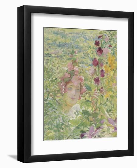 Le chevalier aux fleurs (tiré de Wagner, Parsifal)-Georges Antoine Rochegrosse-Framed Giclee Print