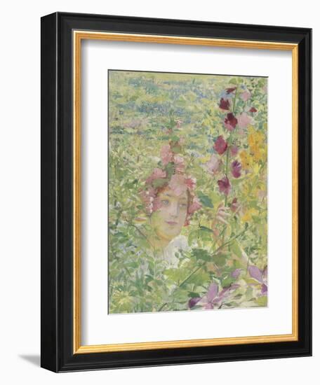 Le chevalier aux fleurs (tiré de Wagner, Parsifal)-Georges Antoine Rochegrosse-Framed Giclee Print